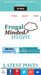 Mobile Screenshot of frugalmindedmom.com